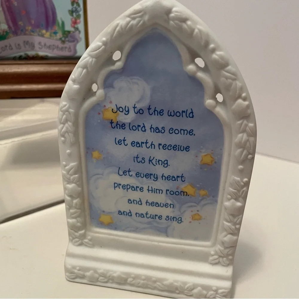 Vintage Precious Moments‎ Items Lot Of 4 Plaques And Ornaments